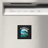 Surfer Saurus Rex Surfen Dinosaurier Surfen Dino S Magnet (In Situ (Geschirrspüler))