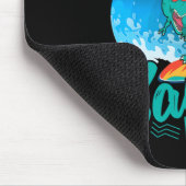 Surfer Saurus Rex Surfen Dinosaurier Surfen Dino S Mousepad (Ecke)