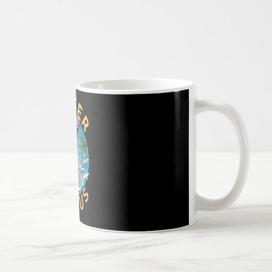 Surfer Saurus T-Rex Dinosaurier Surfen Dino Reiter Kaffeetasse (Rechts)