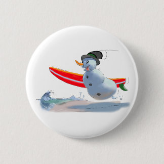 Surfer-Schneemann Button