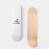 Surfer-Schneemann Skateboard (Vorderseite)