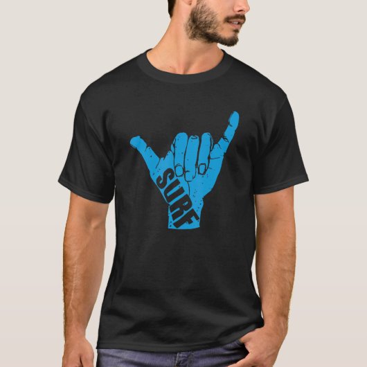 Surfer Shaka Surfbretter T-Shirt (Vorderseite)