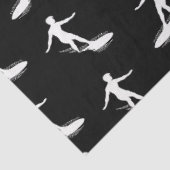 Surfer-Silhouette Surfen mit Surfbrett-Muster Seidenpapier (Ausschnitt)