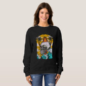 Surfer Skeleton Waves Surfboard Surfrider Taco Su Sweatshirt (Vorne ganz)