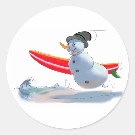 sUrFeR sNoWmAn Runder Aufkleber (Vorderseite)