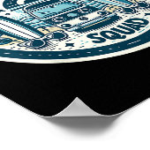 Surfer Squad Surfausrüstung für Surfer Wave Riders Poster (Ecke)