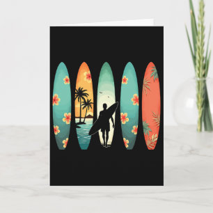 Surfer Strand Surfen Hawaiianischer Surfer Lustige Karte