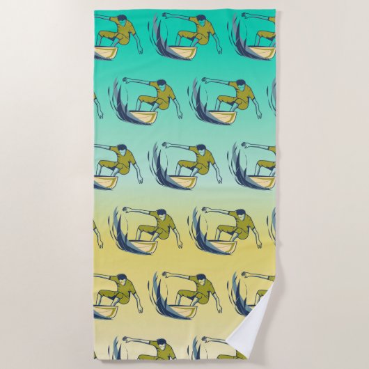 Surfer Strandtuch (Vorderseite)