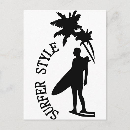 Surfer Style Postkarte (Vorderseite)