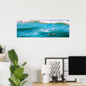 Surfer-Suche' für ein Wellenposter - 12x36 Poster (Heimbüro)