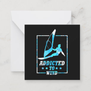 Surfer süchtig nach Wind Mitteilungskarte