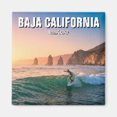 Surfer Sunset Baja California Magnet (Vorne)