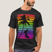 Surfer Sunset Beach T-Shirt (Vorderseite)