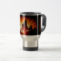 Surfer Sunset individuelle Name Tasse
