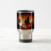 Surfer Sunset individuelle Name Tasse (Mittel)