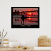 Surfer Sunset Inspiration Poster (Küche)