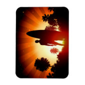 Surfer Sunset-Magnet Magnet (Vertikal)