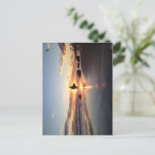 Surfer Sunset Post Card Postkarte (Stehend Vorderseite)