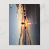 Surfer Sunset Post Card Postkarte (Vorderseite)