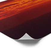 Surfer Sunset Poster (Ecke)