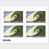 Surfer Surf Hawaii Aufkleber Art (Blatt)