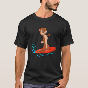 Surfer Surfboard Otter Animal Marine Biologe T-Shirt