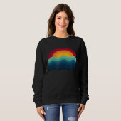 Surfer Surfbrett Sunset Surf Wakeboard Wav Sweatshirt (Vorne ganz)