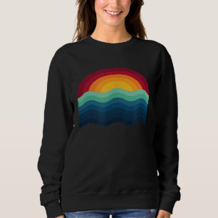 Surfer Surfbrett Sunset Surf Wakeboard Wav Sweatshirt