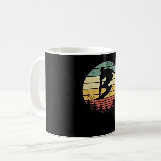 Surfer Surfbrett Surfbrett Retro Geschenk Kaffeetasse (Vorderseite Links)