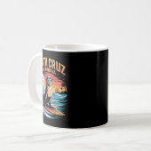 Surfer Surfen 70er 80er Santa Cruz Kalifornien Ret Kaffeetasse (Vorderseite Links)