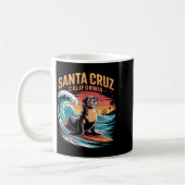 Surfer Surfen 70er 80er Santa Cruz Kalifornien Ret Kaffeetasse (Links)