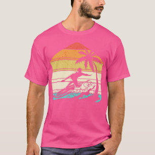 Surfer Surfen Surf Beach Ozean Waves Tropical Sum T-Shirt
