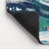 Surfer-surfende Mousepad (Ecke)