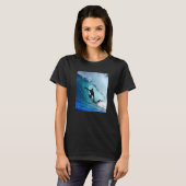 Surfer Surfing Hawaiian Waves Beach Summer Surfboa T-Shirt (Vorne ganz)