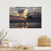 Surfer " Surfstadt Poster (Küche)