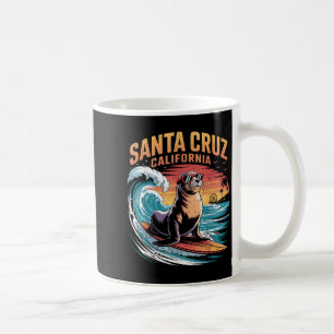 Surfer Surft 70er 80er Santa Cruz Kalifornien Retr Kaffeetasse