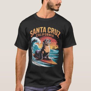Surfer Surft 70er 80er Santa Cruz Kalifornien Retr T-Shirt