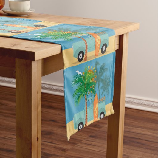 Surfer Table Runner Kurzer Tischläufer (Beispiel)