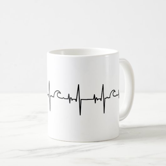 Surfer Tasse heartline (VorderseiteRechts)