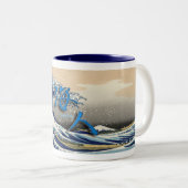 Surfer-Tasse Zweifarbige Tasse (VorderseiteRechts)