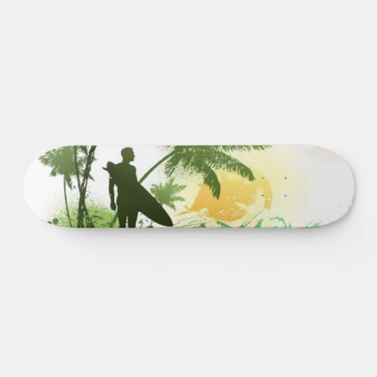 Surfer Theme Skateboard (Horizontal)