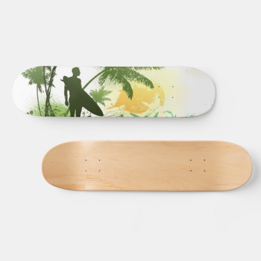 Surfer Theme Skateboard (Horizontal)
