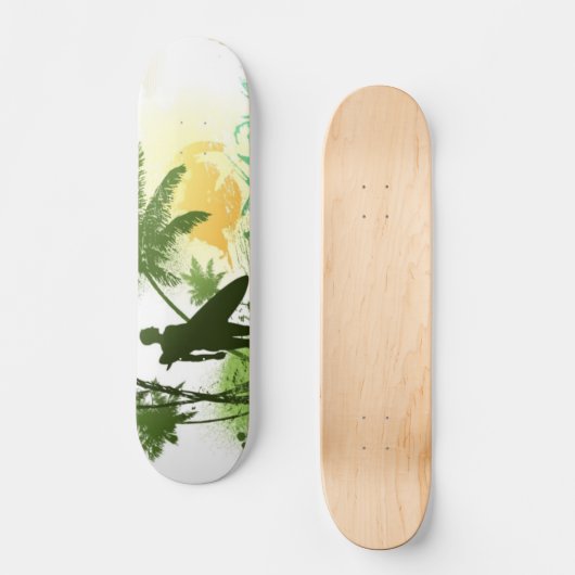 Surfer Theme Skateboard (Vorderseite)