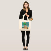 Surfer Tote Bag Jumbo Stoffbeutel (Vorderseite (Model))