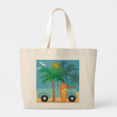 Surfer Tote Bag Jumbo Stoffbeutel (Rückseite)