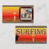 Surfer Typ Business Card Visitenkarte (Vorne/Hinten)