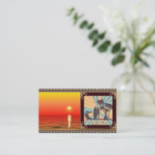 Surfer Typ Business Card Visitenkarte (Stehend Vorderseite)
