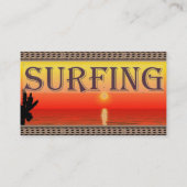 Surfer Typ Business Card Visitenkarte (Rückseite)