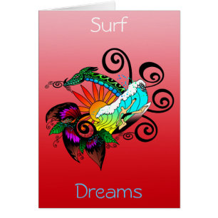 Surfer-Typ Cartoon
