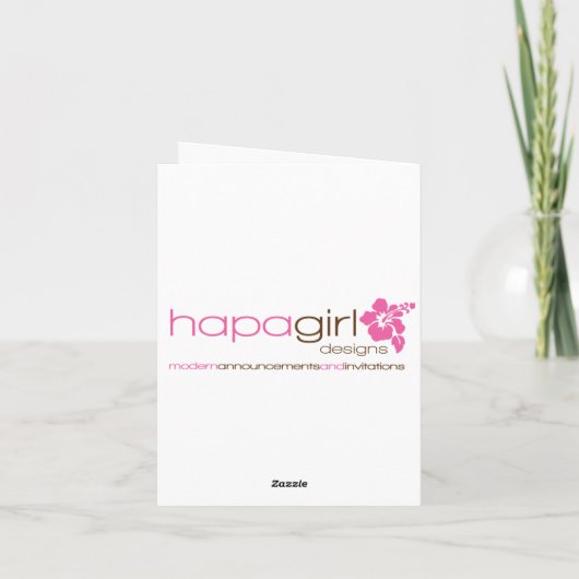 Surfer-Typ dank You Card Dankeskarte (Rückseite)